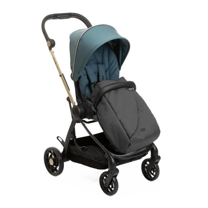 Cochecito Chicco One4Ever Green Gem City - Asiento reversible - Ruedas grandes - Peso: 7,9 kg
