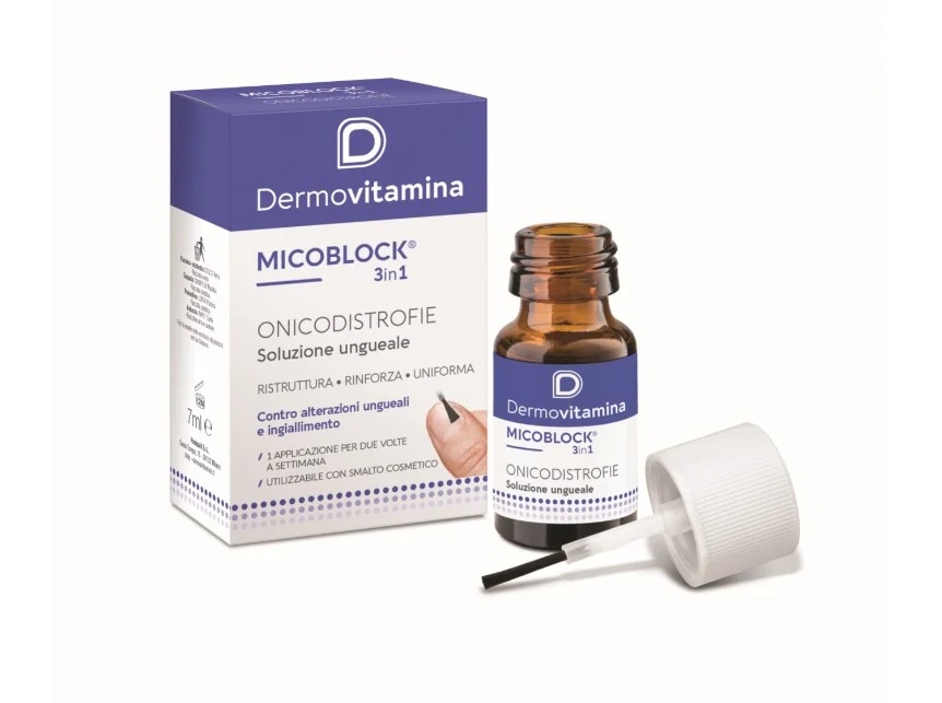 DERMOVITAMINA Dermovitamina MicoBlock Solución 3 en 1 para uñas con onicodistrofia 7 ml efecto fortalecedor