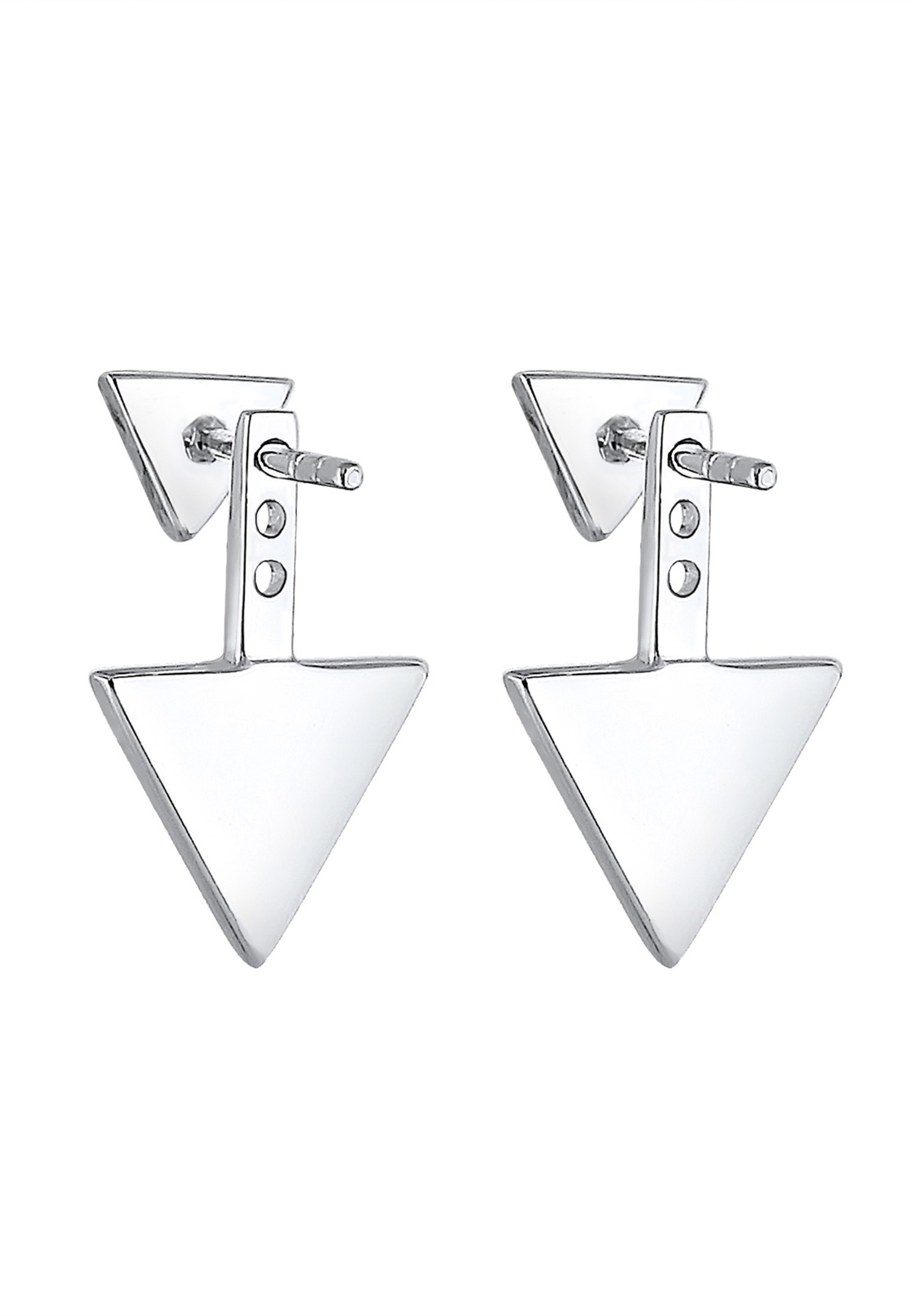 Elli Boucles d´oreilles Elli Ear Jacket en forme de triangle geo 925/1000 argent