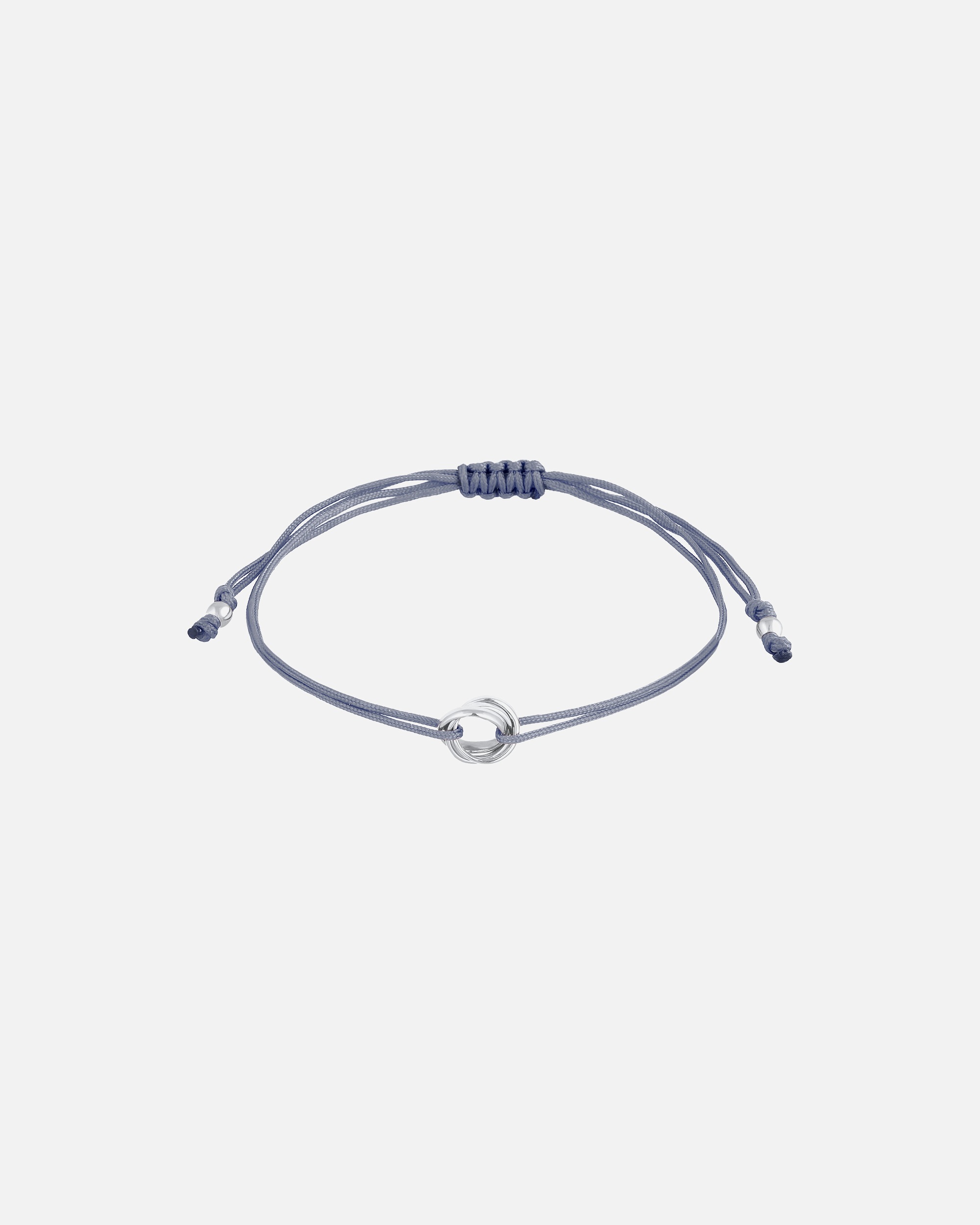 Elli Femmes Cercle Entrelacé Rond avec bracelet textile en Argent Sterling 925