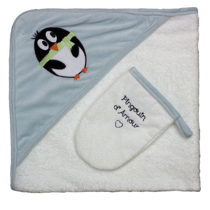 Sorie de Bain + Gant Pingouin Les Chatounets