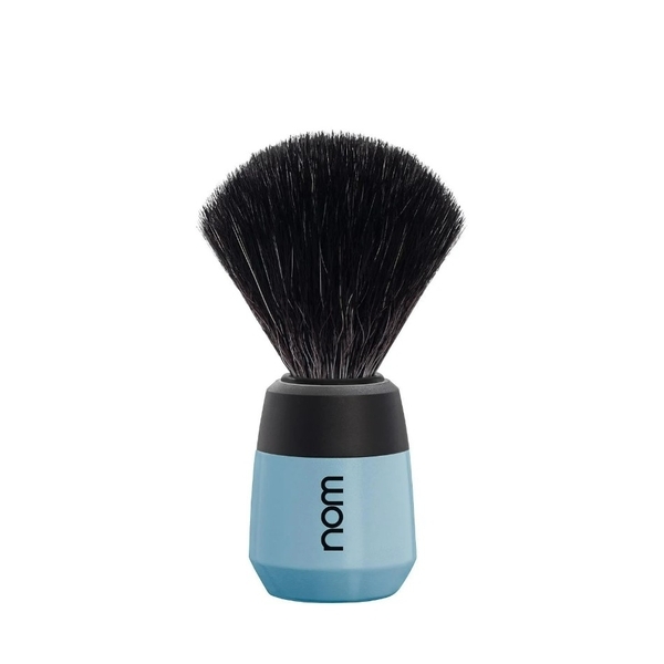 Brocha de afeitar Nom MAX de fibra vegana en azul fiordo | Para hombre | Superdrug