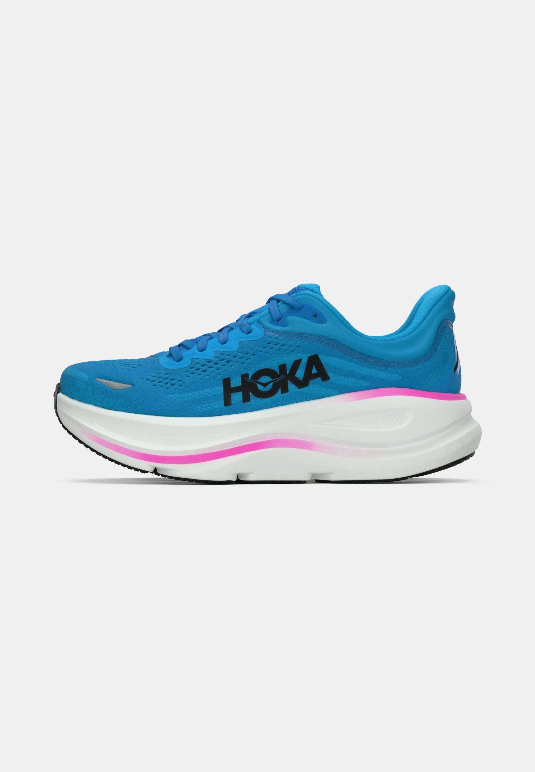 HOKA BONDI 9 - Běžecké boty na silnici - black/white