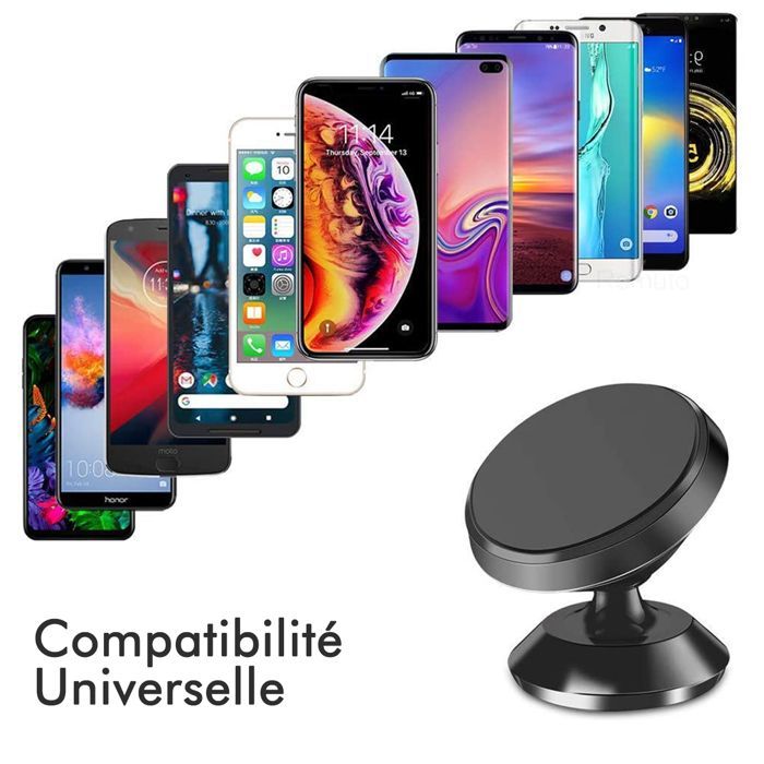 Soporte magnético para coche KARYLAX: fijación instantánea para Xiaomi Redmi Note 14 y otros smartphones.