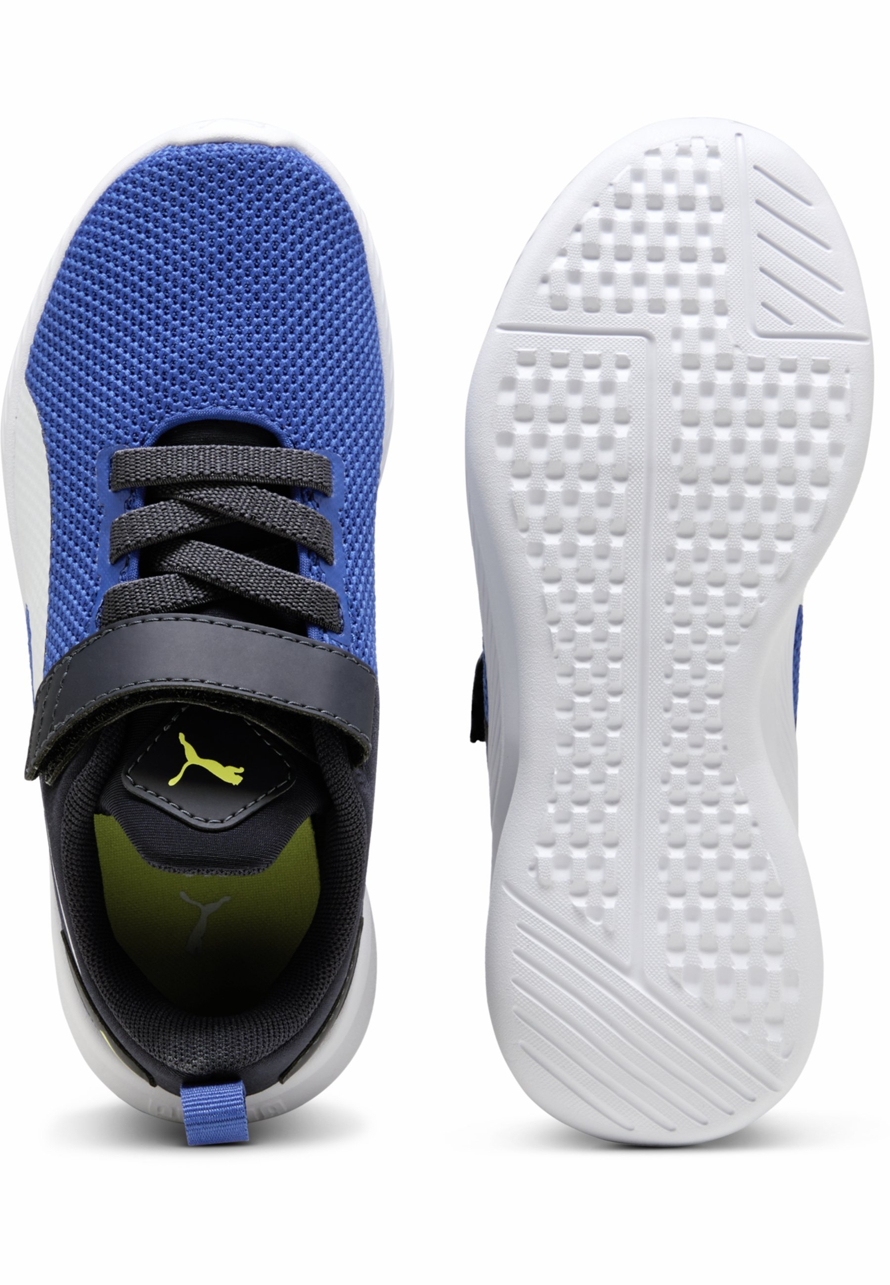 Puma FLYER RUNNER V PS - Chaussures de running sur route - bleu vif, bleu marine et blanc