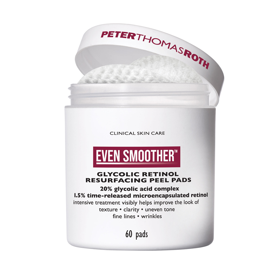 Peter Thomas Roth vēl gludāki glikoliskā retinola atjaunojošie pīlinga spilventiņi