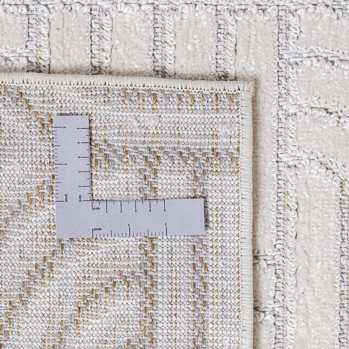 Alfombra grande de diseño contemporáneo y moderno - Beige (160x230 cm) - Thessaly Beige