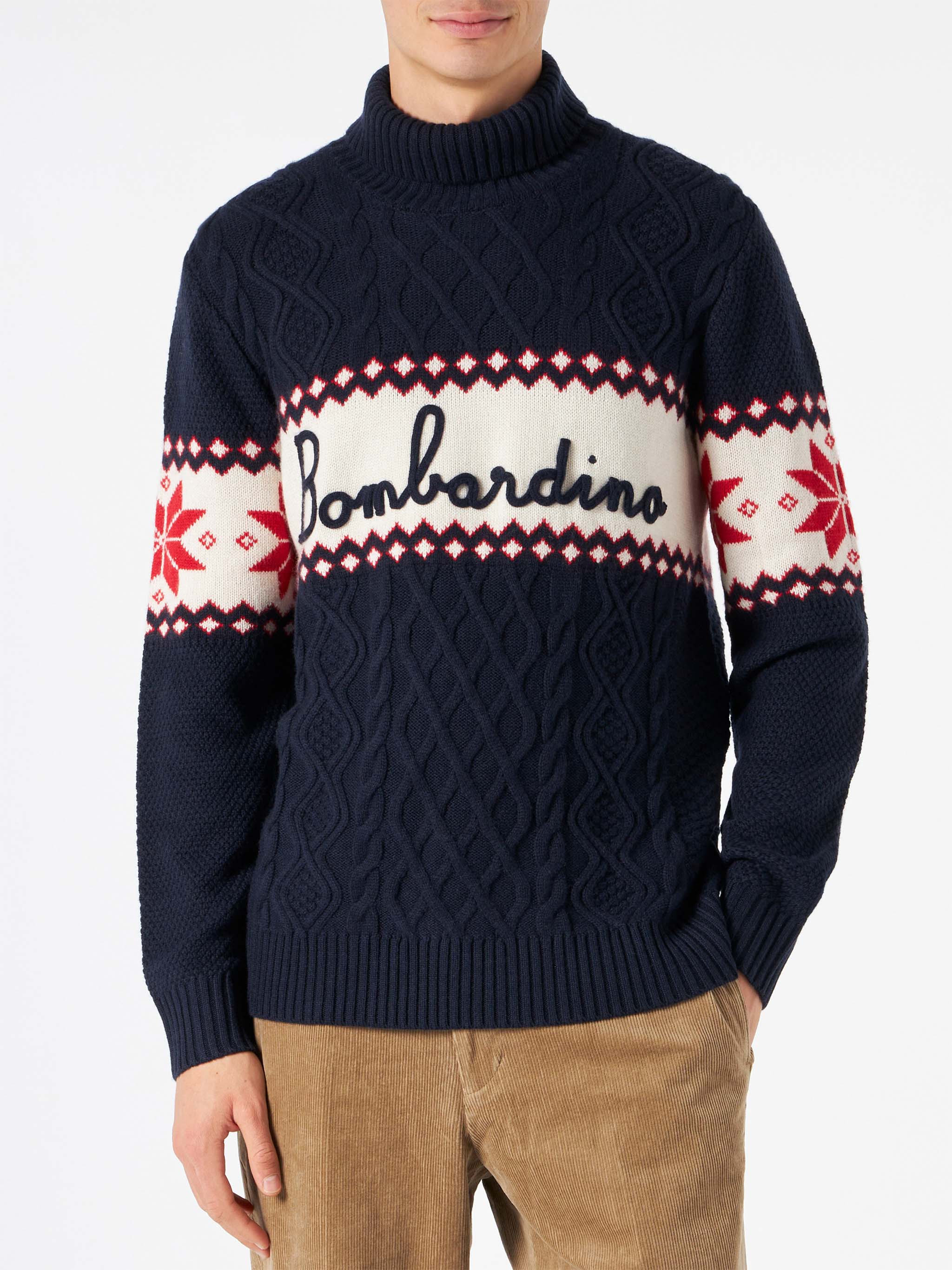 Jersey de cuello alto con la inscripción Bombardino