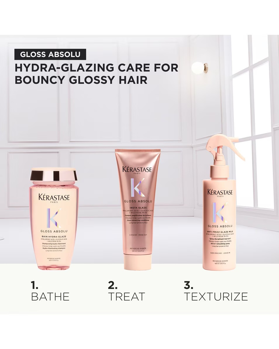 Set KÉRASTASE Gloss Absolu pentru păr lung, predispus la încrețire