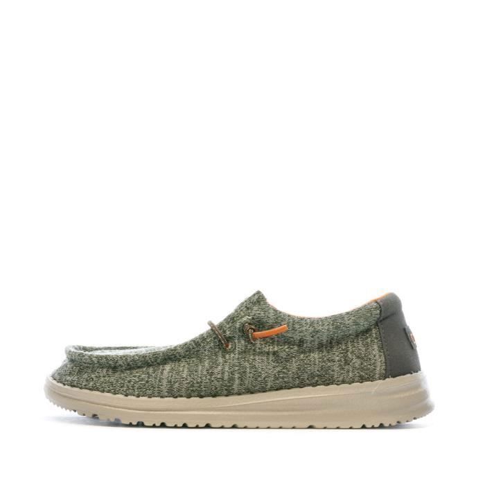 Hey Dude Wally Youth - Boys' Low Shoes Grey/Khaki