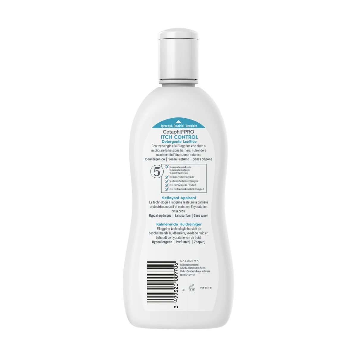 CETAPHIL Cetaphil Pro Kalmerende Reiniger 295 ml Voor de atopische huid en de huid die gevoelig is voor jeuk.
