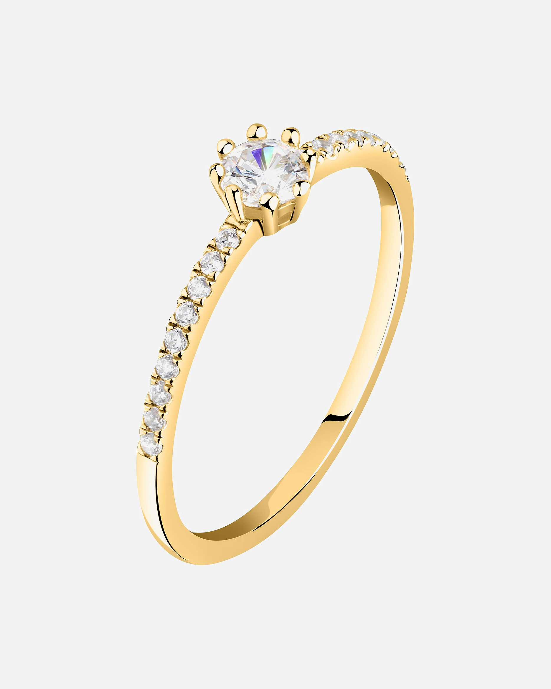 Live Diamond Bagues or jaune