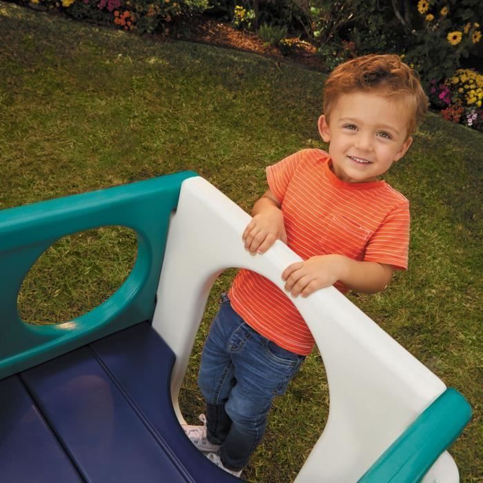 Little Tikes – Indoor/Outdoor Slide – Green, White and Blue – For Children 18 Months to 4 Years