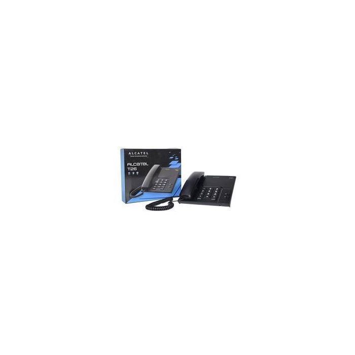 Teléfono fijo - ALCATEL - TEMPORIS T-26 - LED - Negro - Con cable