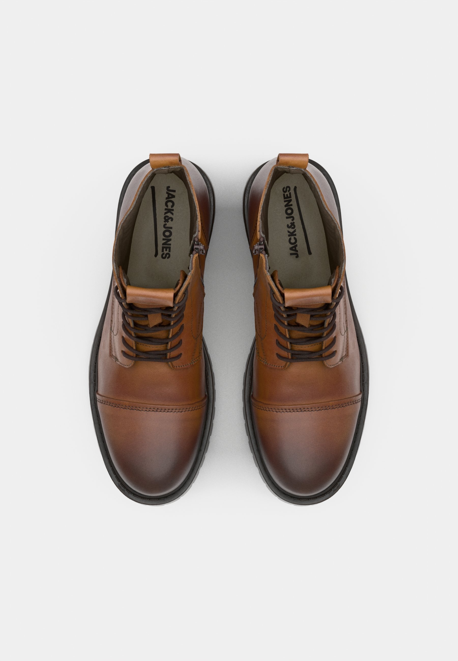 Jack & Jones JFWTREMOR BOOT - Gležnarji z vezalkami - konjakaste barve