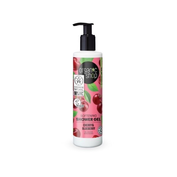 Organic Shop Změkčující sprchový gel Třešeň a Borůvka 280ml