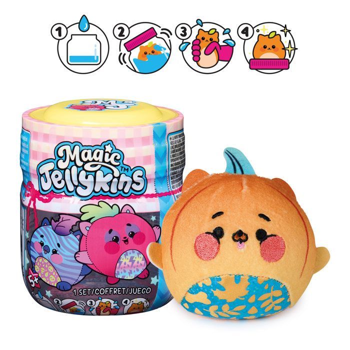 Magic Jellyskins - Pacote com 1 - Pelúcia Colecionável Surpresa - Modelo Aleatório - Para Crianças a partir de 5 Anos - Spin Master
