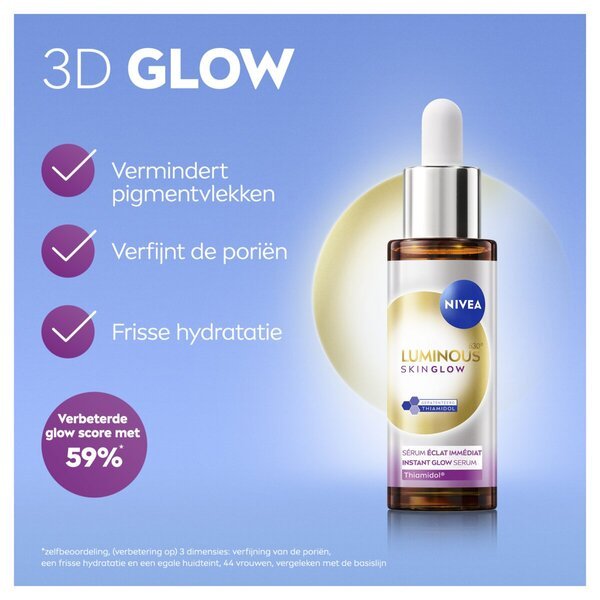 NIVEA Luminous630 Skin Glow serum za trenutni sjaj<br>15ml