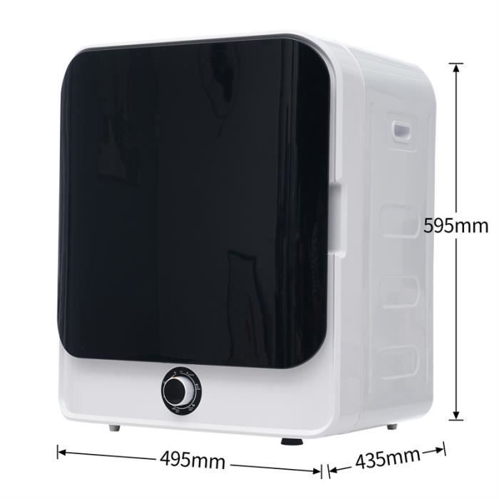 Secadora de ropa - DREAMMESPACE - Modelo de acero inoxidable - 4,5 kg - 850 W - 6 programas - Montaje en pared