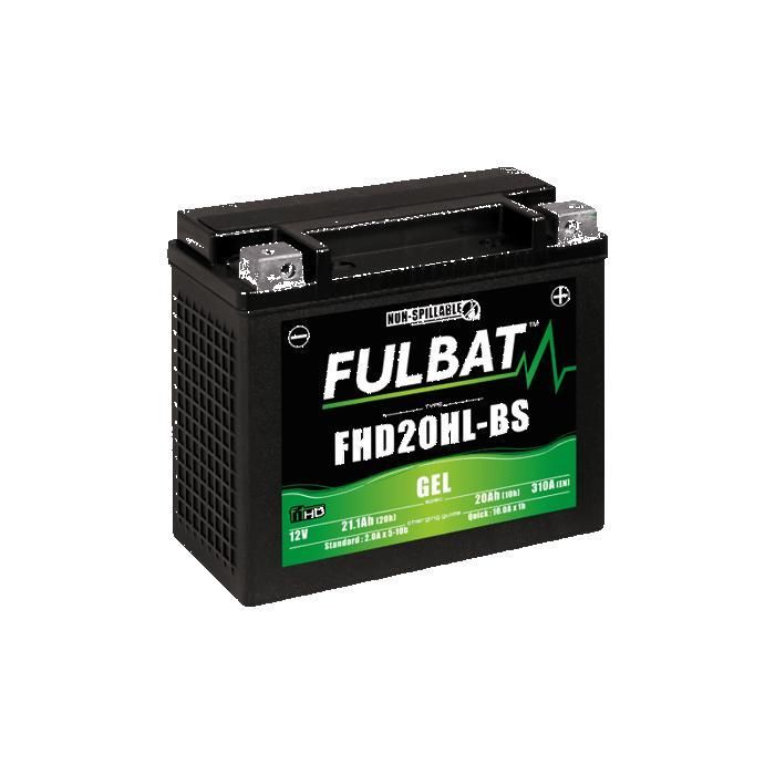 Batería de gel YHD20HL-BS FULBAT de 12V20AH sin mantenimiento LG175 L87 H155 (HARLEY DAVIDSON)