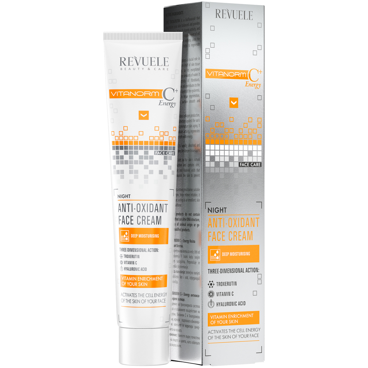 Κρέμα προσώπου νύχτας Revuele 50ml Vitanorm C Energy