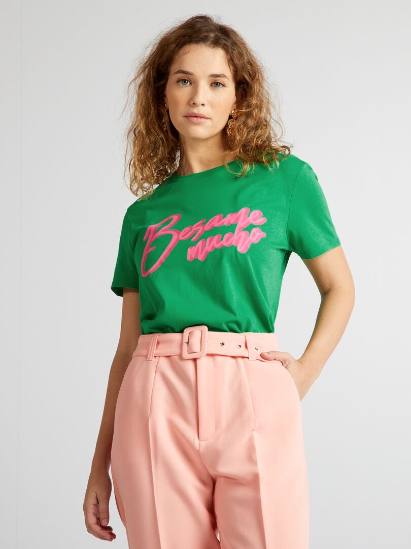 Camiseta 'Corazones' - VERDE
