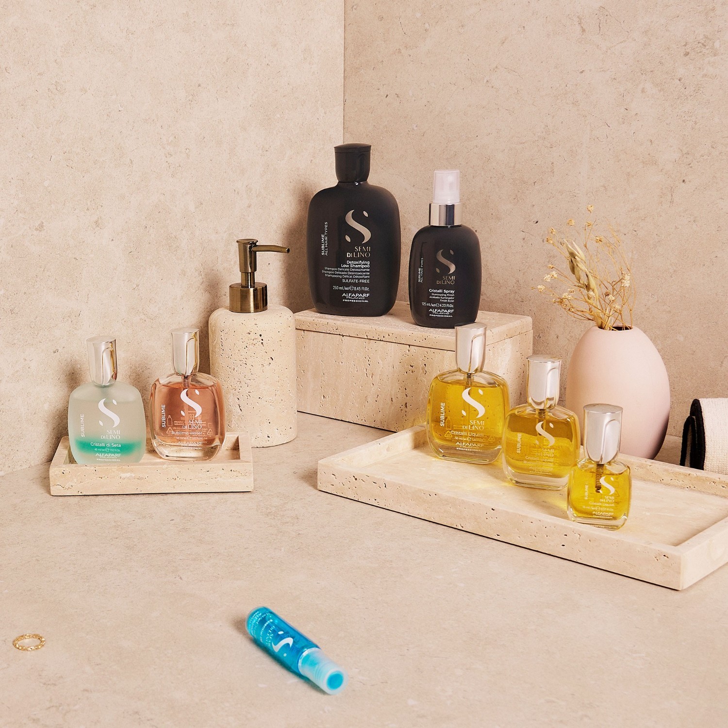 ALFAPARF MILANO Serum za lase Semi di Lino Sublime Cristalli Di Seta - 45 ml