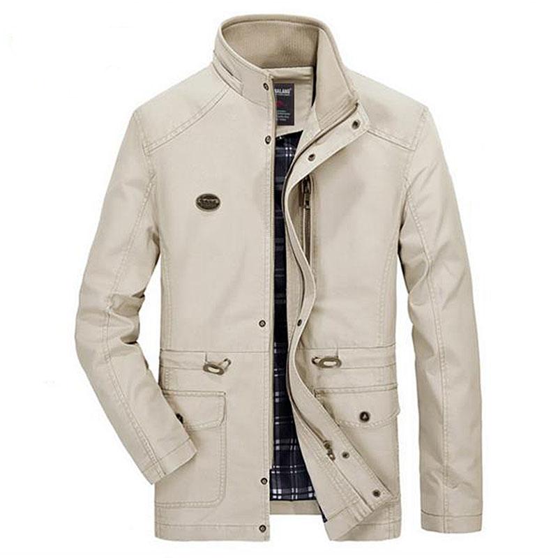 Nieuwe trenchcoat voor heren, herfst/winter, gewassen model, lange jas, grote maat, modieuze casual jas voor heren.