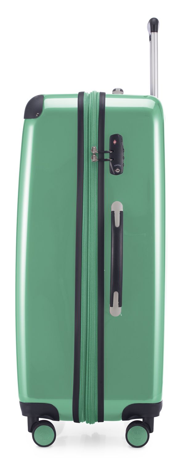 Alex – Hartschalenkoffer, schwarz glänzend, TSA-konform, 75 cm, 119 Liter