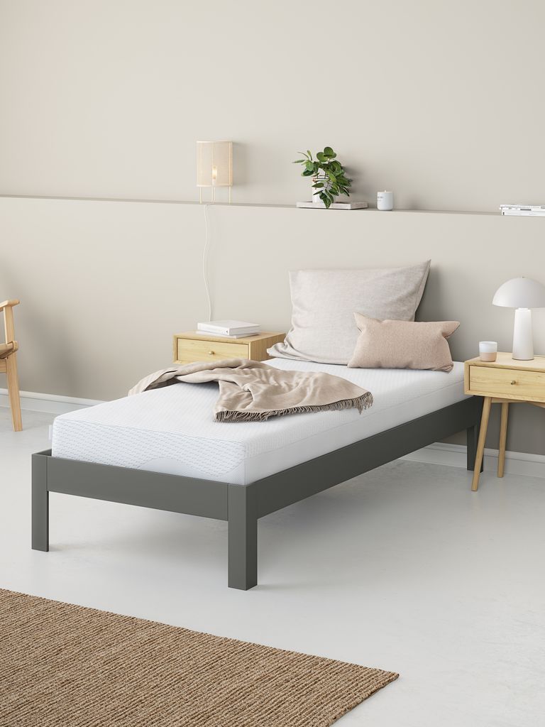 WELLPUR GLOMMA GF30 aukso putplasčio čiužinys 75x200 WELLPUR GLOMMA GF30 baltas