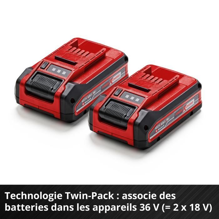 Einhell Double Battery 4.0 Ah PXC PLUS Twinpack (18 V, Lithium-ion, for all PXC devices)