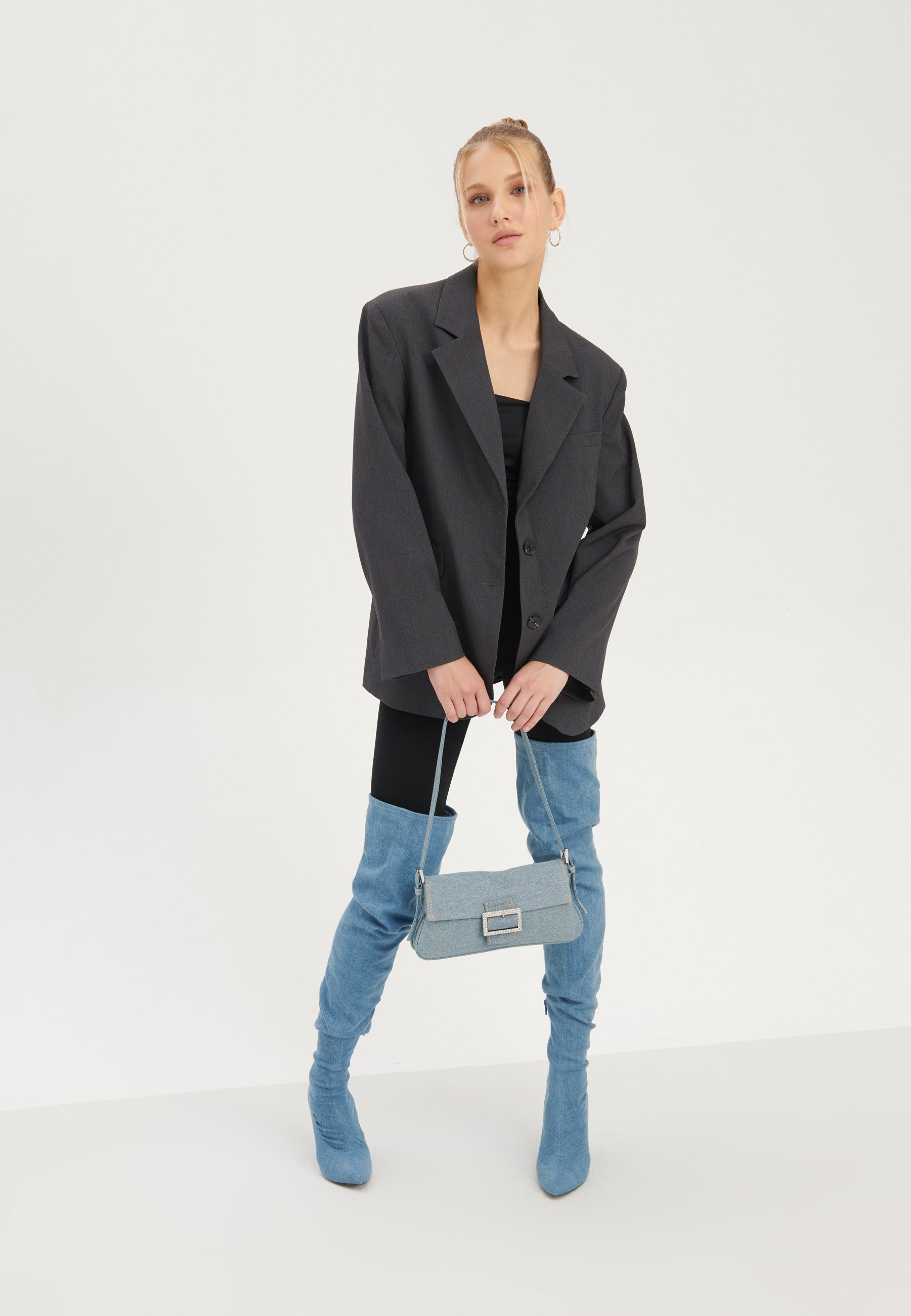 Blazer Even&Odd - grigio screziato