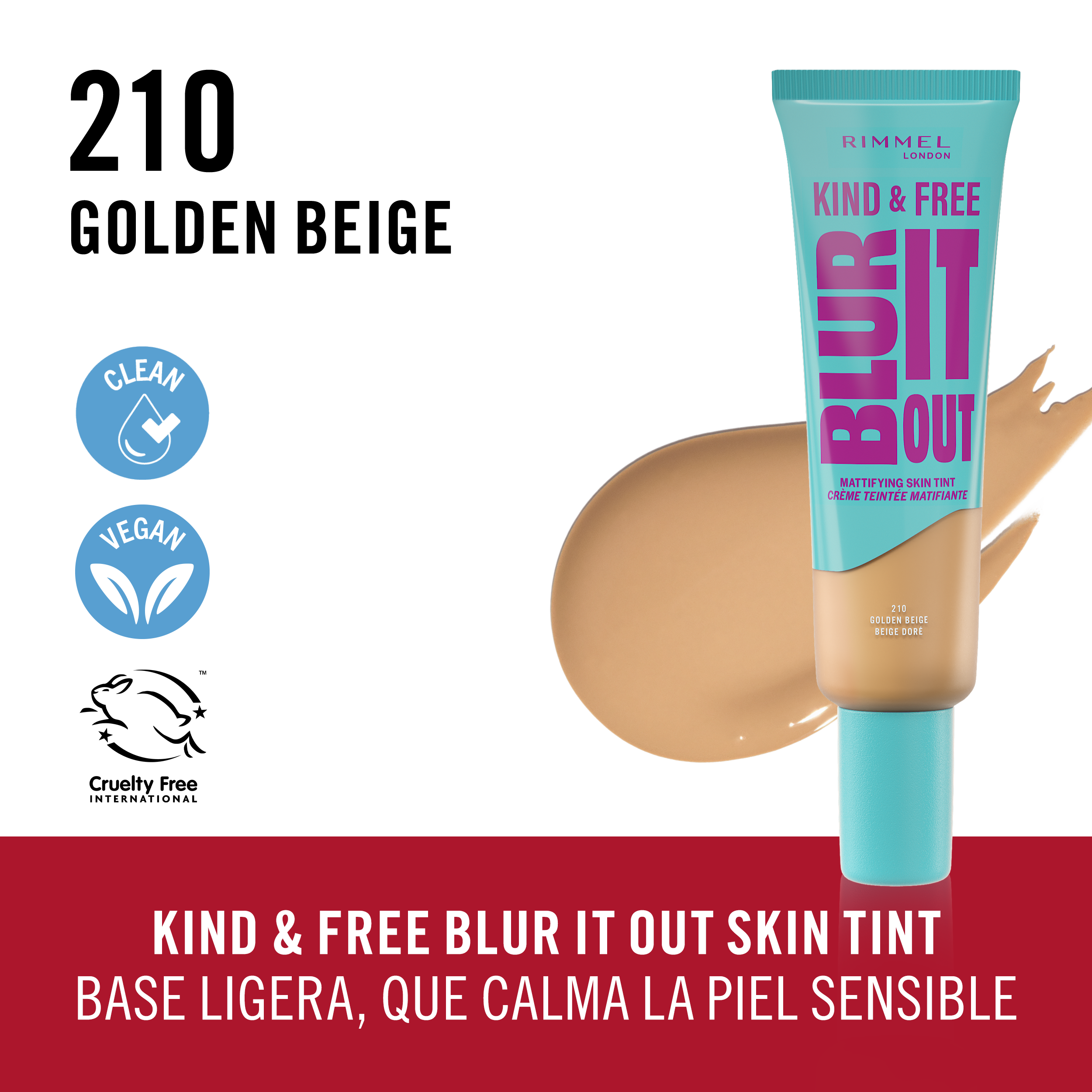 Kind & Free Blur It Out matējošais tonālais krēms Tonālie krēmi