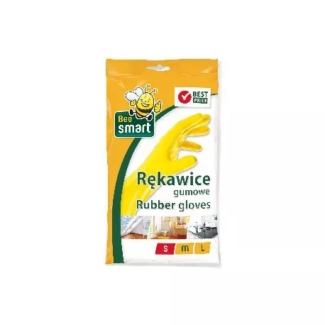 Rękawice gumowe żółte roz. S Bee Smart