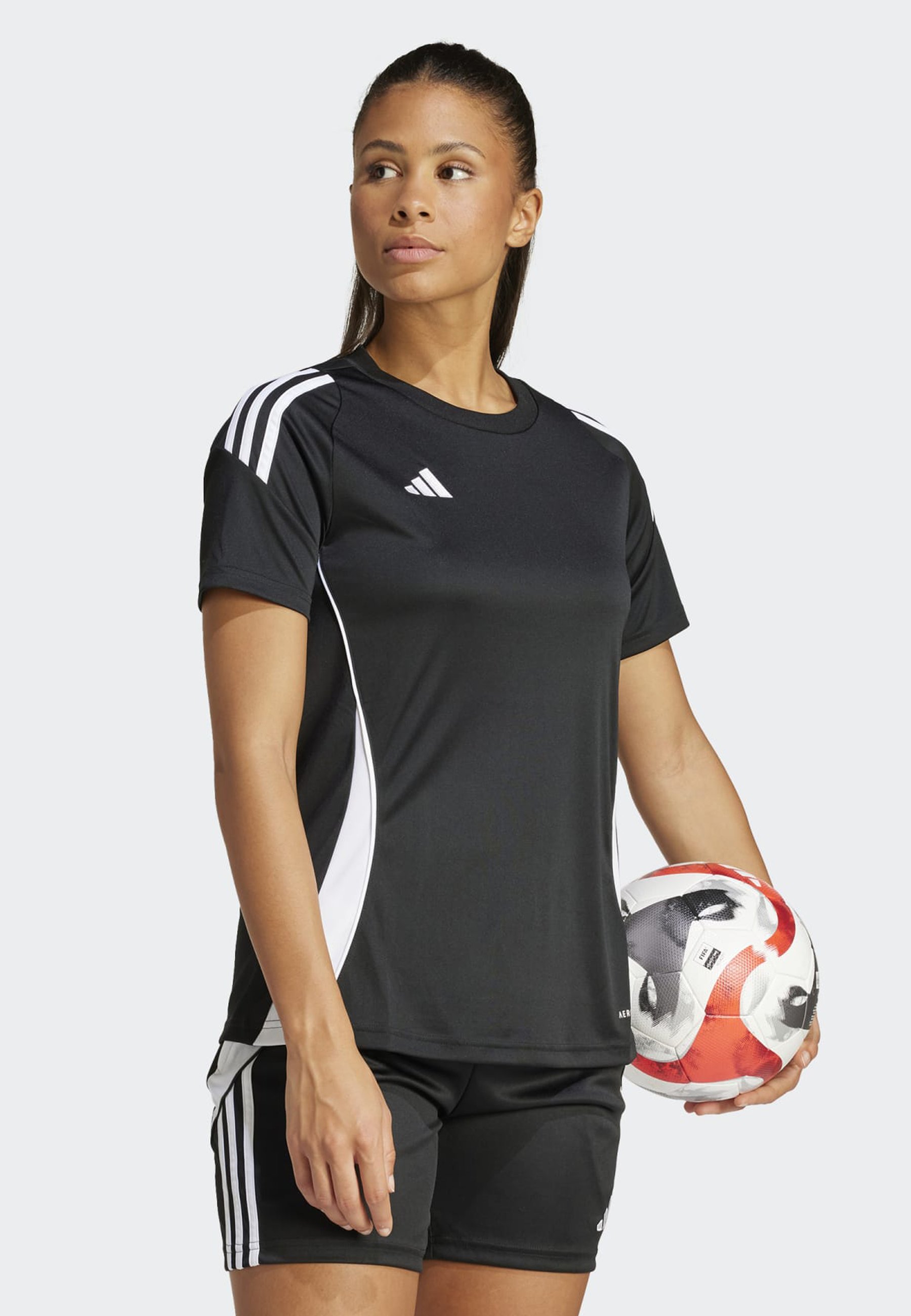 adidas Performance TIRO24 Damen - Sport-T-Shirt - schwarz/weiß
