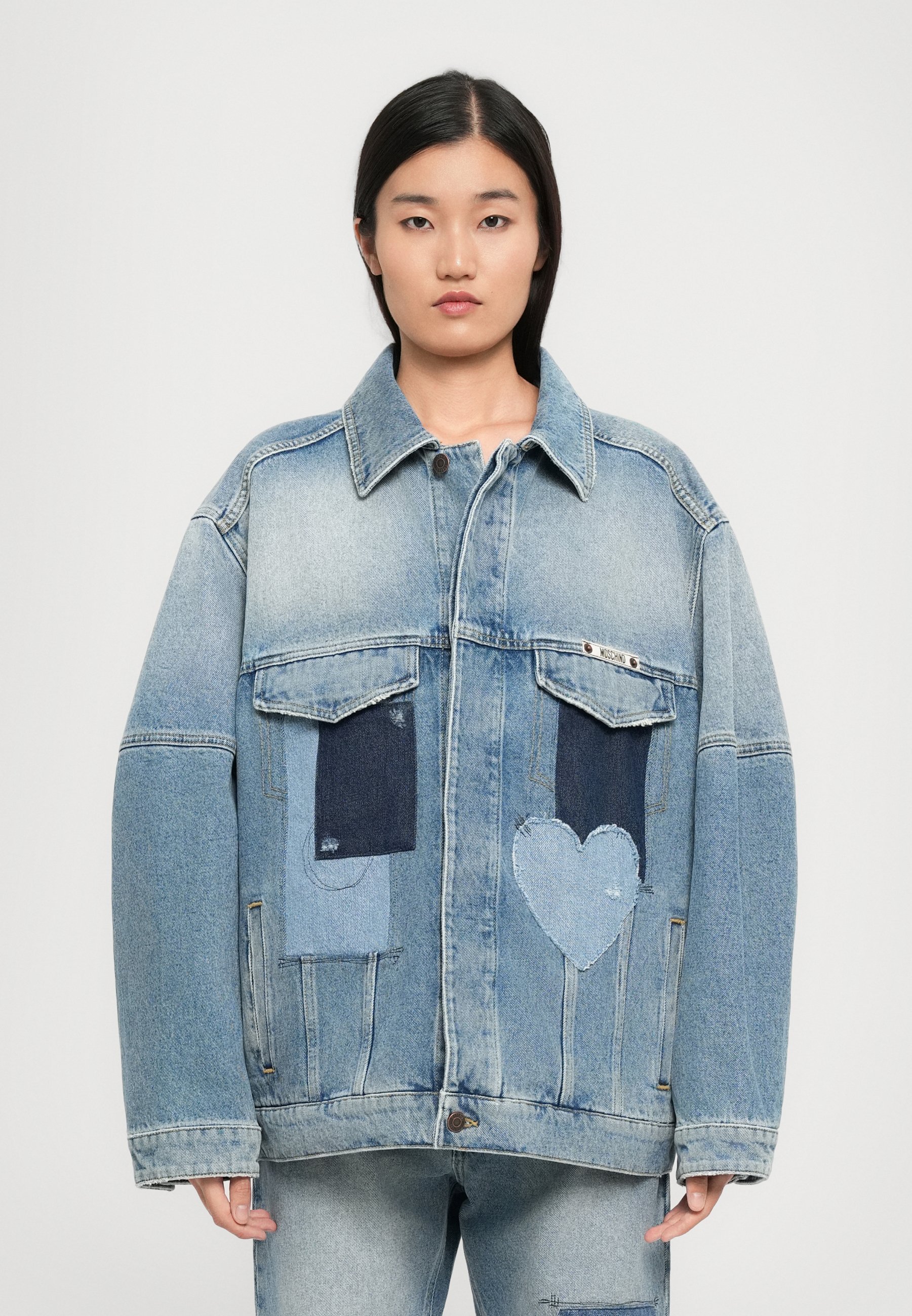 GIACCA MOSCHINO - Giacca di jeans - blu multicolore