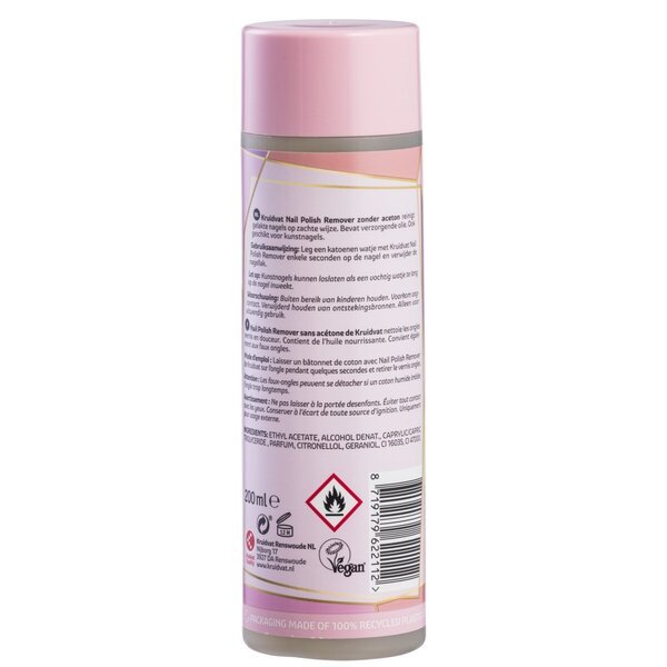 „Kruidvat“ nagų lako valiklis be acetono, 250 ml