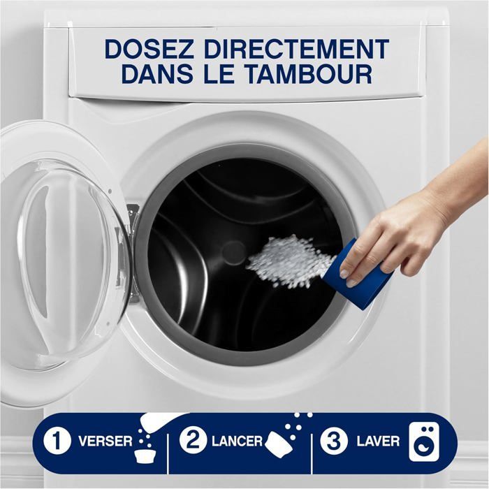 Parfum de Linge en Perles pour Lessive, 35 Lavages, Ambre et Orchidée, Fraîcheur Non-stop jusqu'à 12 Semaines de Stockage