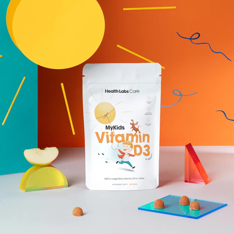 Health Labs Care MyKids Vitamin D3 prehransko dopolnilo mehke žvečljive kapsule z vitaminom D