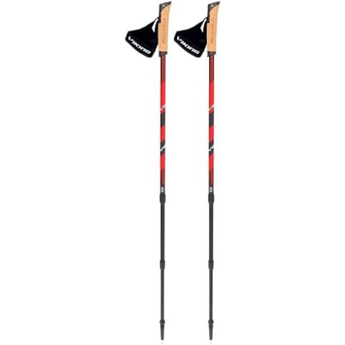 Viking Kube Pro Nordic Walkingstokken - Zwart - Volwassenen - Normale maat
