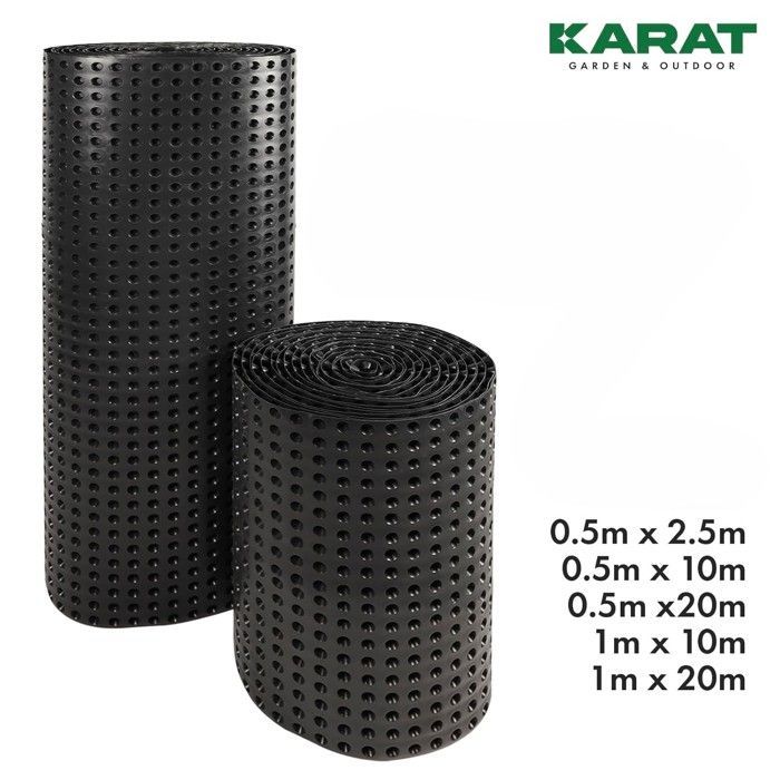 Membrana de cimentación y base de nido de abeja con drenaje de 400 g/m², bancal elevado recortable, 100 x 1000 cm