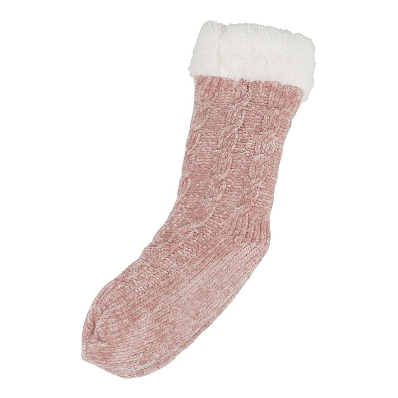 Kuschelige Chenillesocke