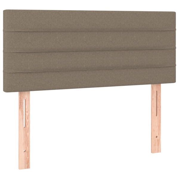 Wezgłowie Taupe 90 cm Tkanina Low vidaXL