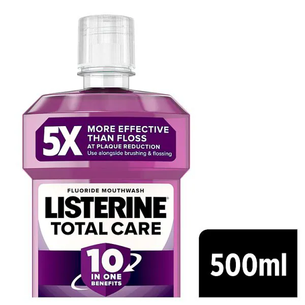 Enxaguante bucal Listerine Total Care sabor menta refrescante 500ml
