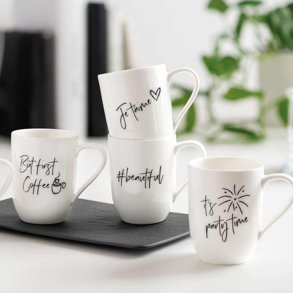 Villeroy & Boch krūze ar rokturi, uzraksts “Je t'aime” – 1 gab.