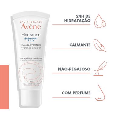 „Avène Hydrance“ lengva drėkinamoji emulsija normaliai ir mišriai odai 40 ml
