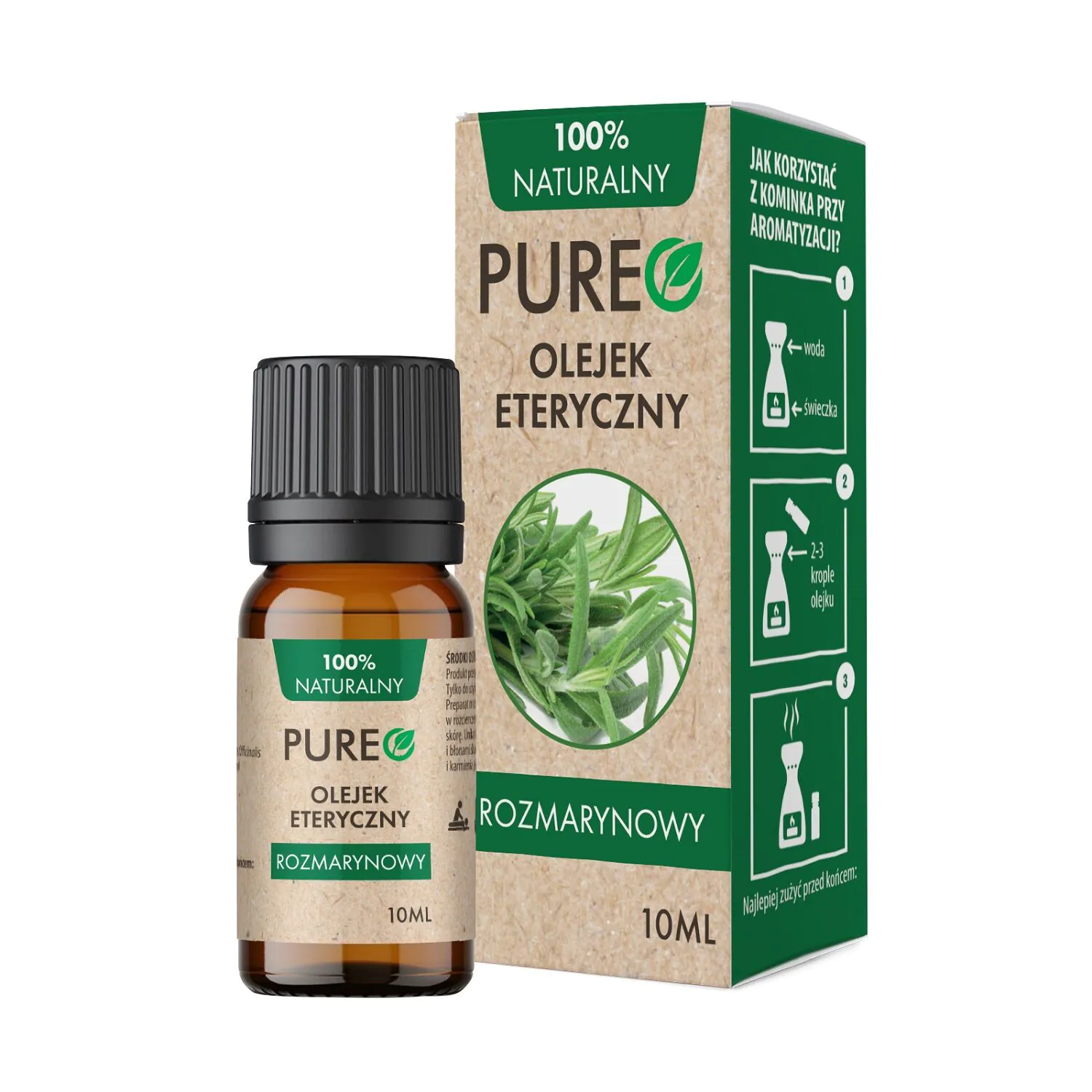 Pureo Naturalny Olejek Eteryczny Rozmarynowy