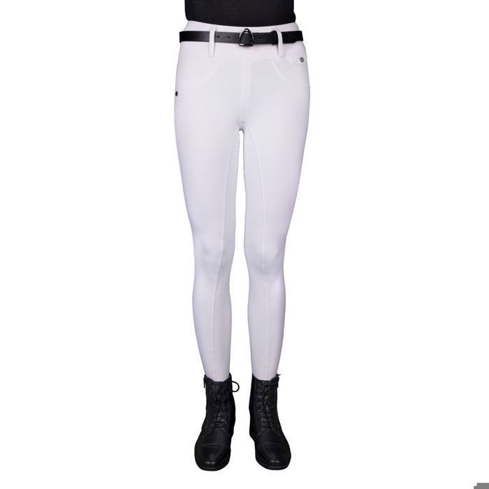 Legging équitation d'hiver full grip femme QHP Juliet