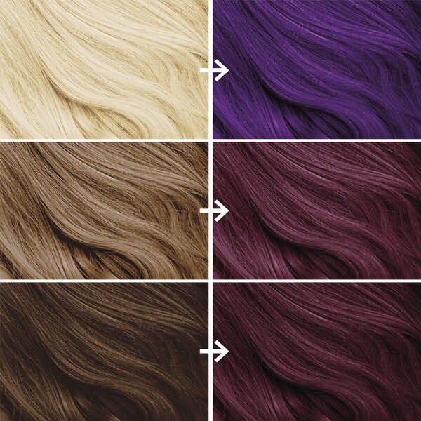 Bleach London Bruised Violet, coloration semi-permanente végane, 150 ml