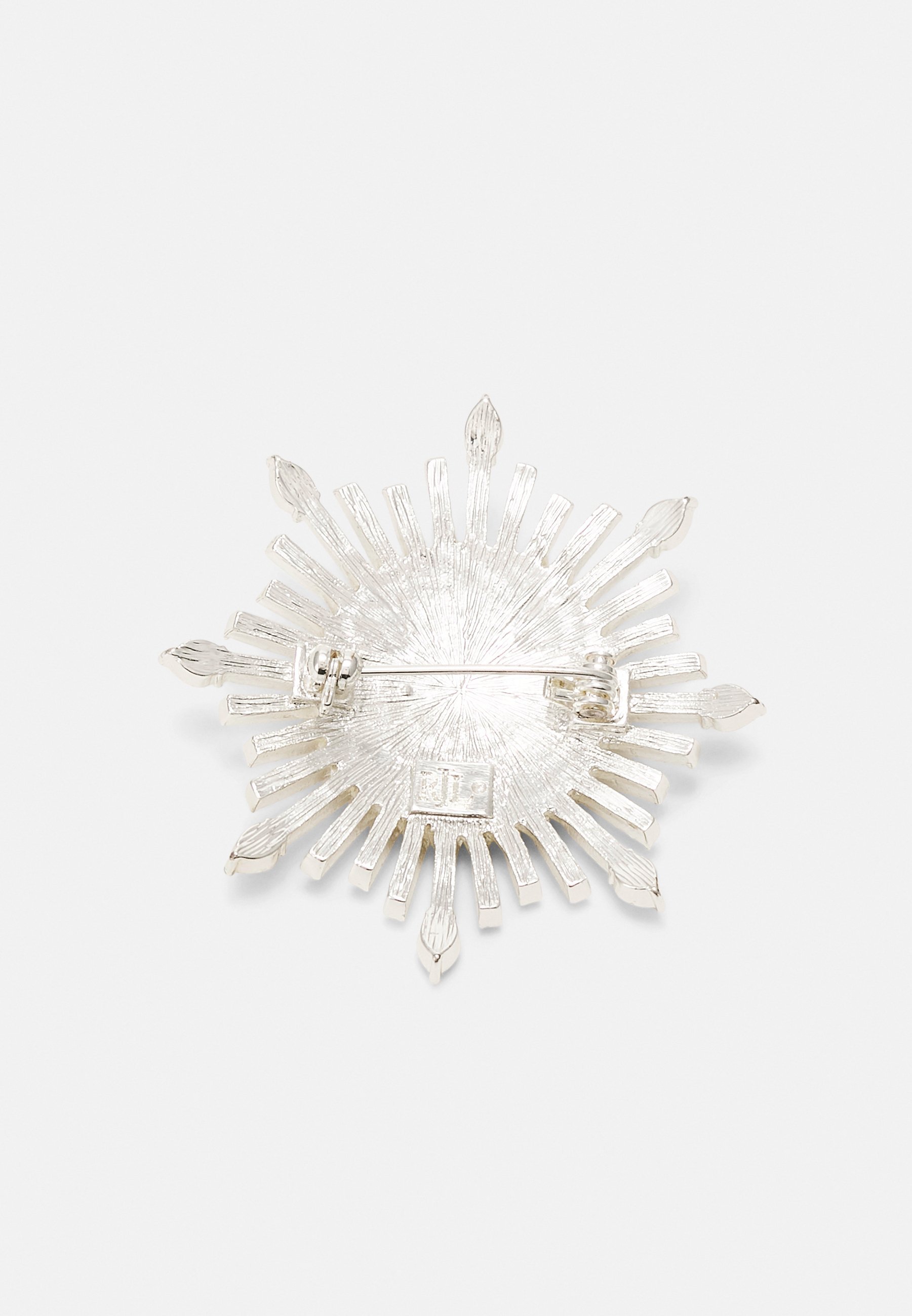Lauren Ralph Lauren BOX PIN CREST BURST - Broche - zilverkleurig/goudkleurig
